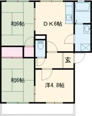 サンハイム鈴木 B棟の間取り画像