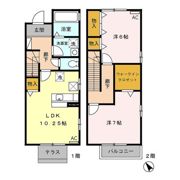 ロイヤルコート Bの間取り画像