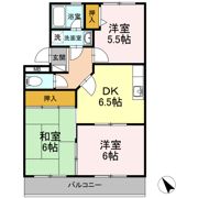 サンヒルズ鷹丘 Aの間取り画像