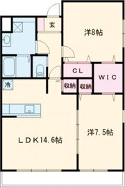 Flora若狭の間取り画像