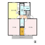 アルファヴィレッジえじま Aの間取り画像