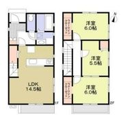豊橋市牟呂町松島東戸建賃貸D棟の間取り画像
