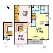 グランツⅡの間取り画像