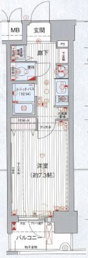 プレサンス神戸駅前グランツの間取り画像
