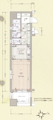 プレサンス新神戸の間取り画像