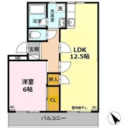 サンヒルズ鷹丘 Cの間取り画像