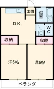 シャトー道の間取り画像