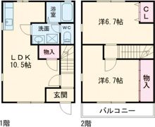 ルミエールA棟の間取り画像