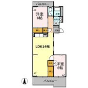 平川ガーデンハイツの間取り画像