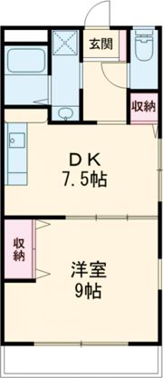 ヴィラ弥生1の間取り画像