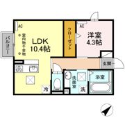 アスター若宮 Bの間取り画像