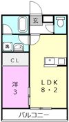 エクストリーム 西小二里の間取り画像