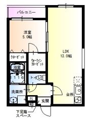 フジパレス吹屋町Ⅱ番館の間取り画像