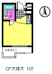 シャルマンフジ大体大の間取り画像