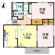 メゾン・ド・ラヴィ佐奈川 Eの間取り画像