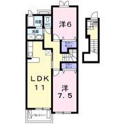 ヴィラプルメリアの間取り画像