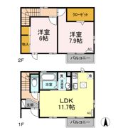 コンフォート本野 Aの間取り画像