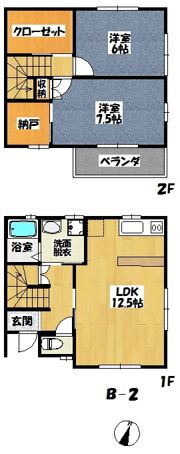 ソフテラス西塚Bの間取り画像