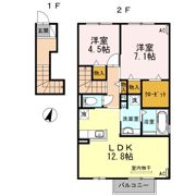 ヴィラ フルールの間取り画像