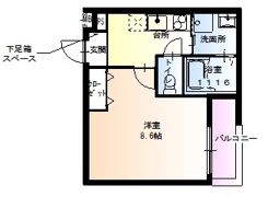 フジパレス和歌山黒田Ⅲ番館の間取り画像