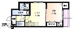 フジパレス黒田Ⅲ番館の間取り画像