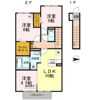 D-room内原 B棟の間取り画像