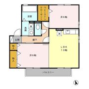 ラークハイム三蔵子 Bの間取り画像