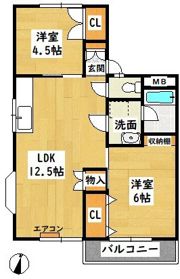 エスパース上宿の間取り画像