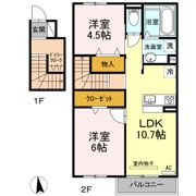 ヴィルヌーブ野路の間取り画像