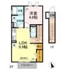 ハピネス上地の間取り画像