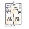 コーポ西浦Ⅱの間取り画像