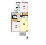 ベルドミール岡 Bの間取り画像