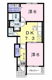 イリス Aの間取り画像