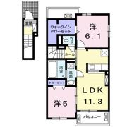 Green Alley Bの間取り画像
