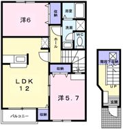 バーシア 2番館の間取り画像