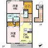 グランドゥール Bの間取り画像