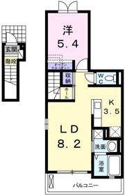 ブルック駅西の間取り画像