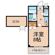 コーポ桜井Bの間取り画像