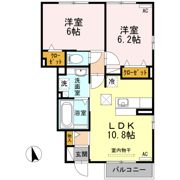 D-Room明和の間取り画像