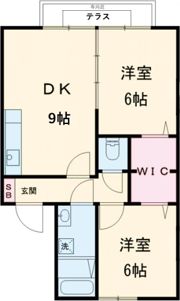 シャトレーヌA棟の間取り画像