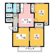 orange court Aの間取り画像