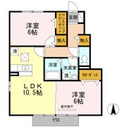 キャッツAの間取り画像