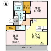ハロディアの間取り画像