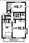 リバービューハイツの間取り画像