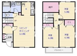 フォレスティーなかの間取り画像
