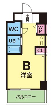 YKハイツ松の内の間取り画像