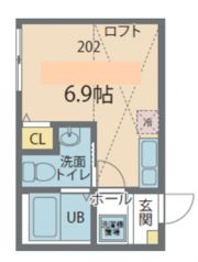 カインドネス港南1号棟の間取り画像