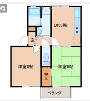 コーポ月山の間取り画像