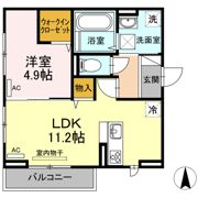 フルールの間取り画像