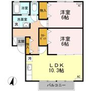 サニークレスト B棟の間取り画像